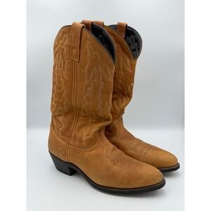 Laredo Men's 10D Tan Brown Leather Western Cowboy Boots 68372
